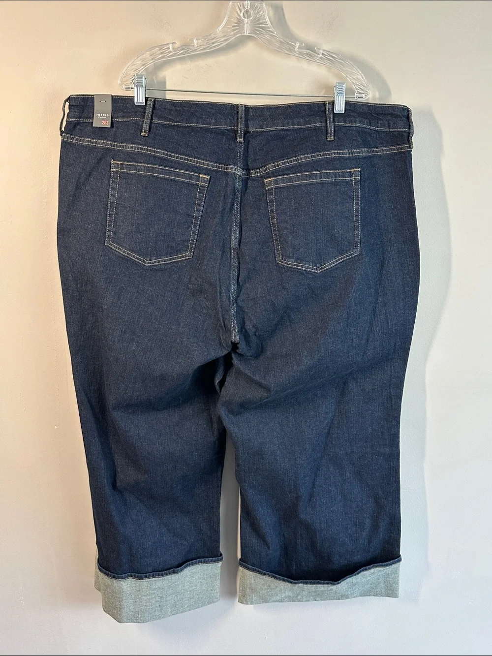 NWT Torrid Perfect Wide Leg Vintage Stretch Mid Rise Jeans Size 28S